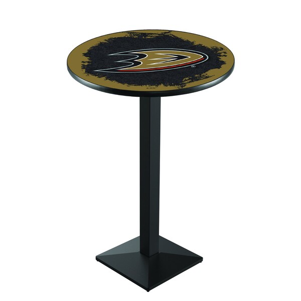42" Blk Wrinkle Anaheim Ducks Pub Table
